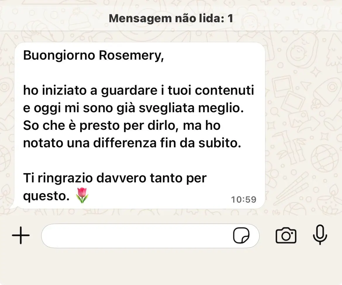 Messaggio di un'allieva
