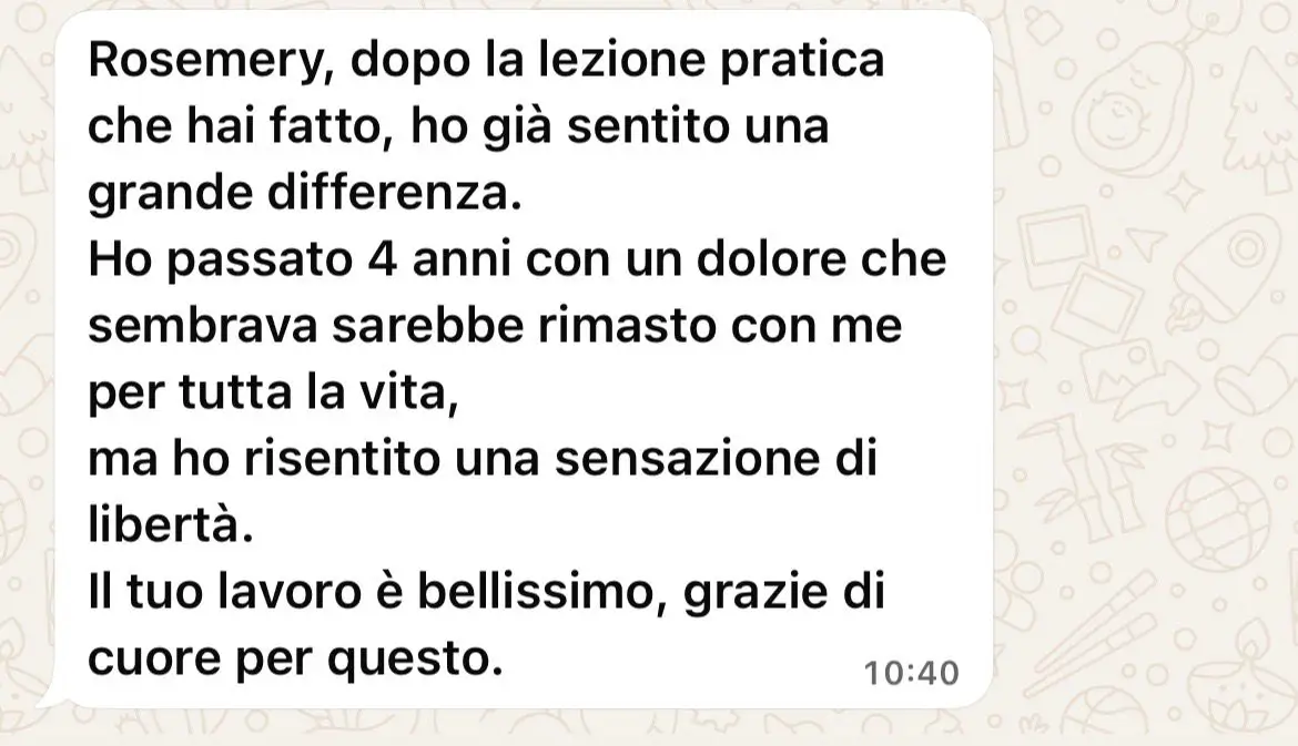 Messaggio di un'allieva